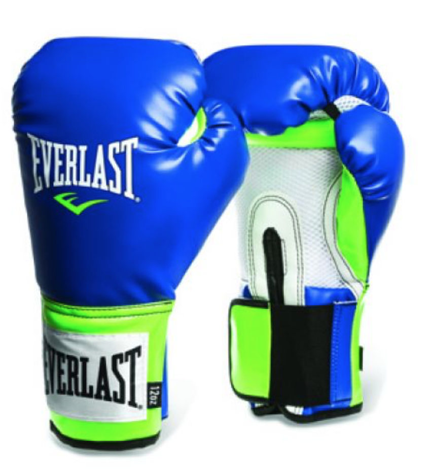 Pro Style Training Boxing Gloves - Royal/Lime